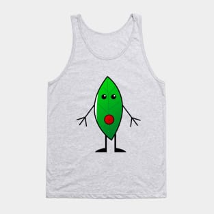 Leaf suprised doodle Tank Top